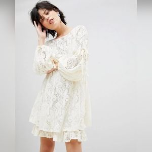 ❤️Like New Free People "Grace" Crochet Lace Dress